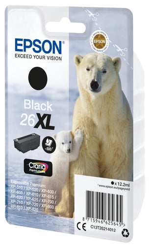 Epson Singlepack Black 26XL Claria Premium Ink Epson Singlepack Black 26XL Claria Premium Ink